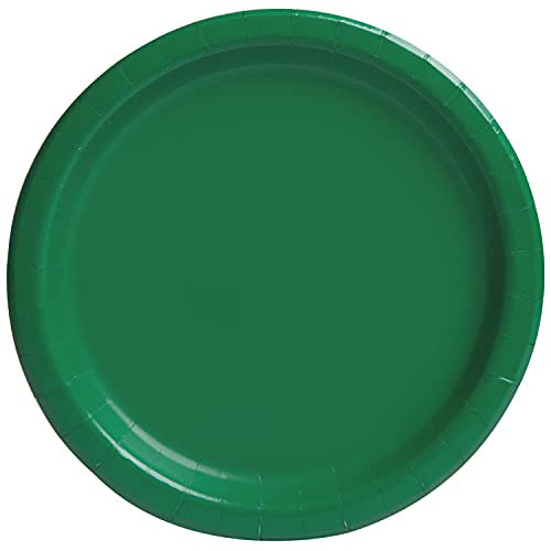 Unique 31855EU Umweltfreundliche Pappteller-23 cm-Smaragdgrün Farbe-Packung mit 8 Stück, Emerald Green Unique 31855EU Umweltfreundliche Pappteller-23 cm-Smaragdgrün Farbe-Packung mit 8 Stück, Emerald Green von Unique