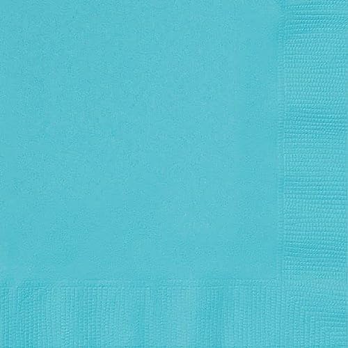 Unique 46851 - Papierservietten - 13 cm - Blaugrün Farbe - Packung mit 20 Stück von Unique