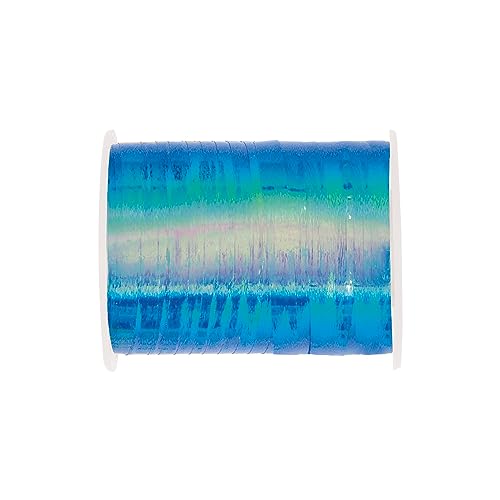 Unique 48639 Geschenkband – 45,5 m – Blau Schillernde Farbe – 1 Stück (1 Packung), Blue Iridescent von Unique