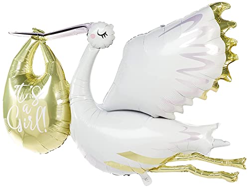 Unique Riesiger Storch-Folienballon mit Aufschrift 'It's a Boy' (157 cm), perfekt für Babypartys und Geschlechtsoffenbarungspartys, 1 Stück Unique Riesiger Storch-Folienballon mit Aufschrift 'It's a Boy' (157 cm), perfekt für Babypartys und Geschlechtsoffenbarungspartys, 1 Stück von Unique