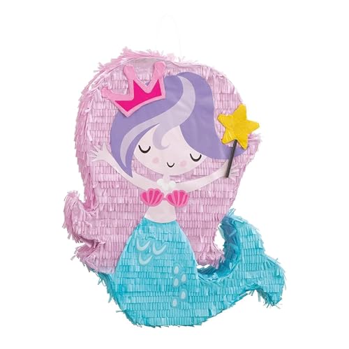 Unique 68141 Meerjungfrau 3D-Piñata in Meerjungfrauenform, 1 Stück, Mehrfarbig Unique 68141 Meerjungfrau 3D-Piñata in Meerjungfrauenform, 1 Stück, Mehrfarbig von Unique
