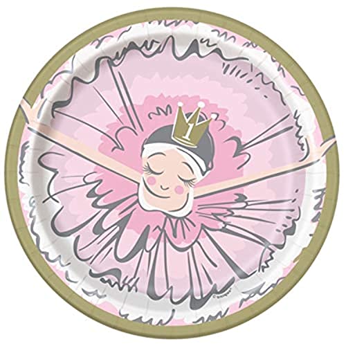Unique 75954 Speiseteller, rund, Ballerina-Geburtstag, 17,8 cm, 8 Stück Unique 75954 Speiseteller, rund, Ballerina-Geburtstag, 17,8 cm, 8 Stück von Unique