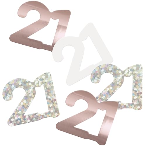 Unique 81972 Folien-Konfetti, 21. Geburtstag, 14 g, glitzernd, Roségold, 1 Stück Unique 81972 Folien-Konfetti, 21. Geburtstag, 14 g, glitzernd, Roségold, 1 Stück von Unique