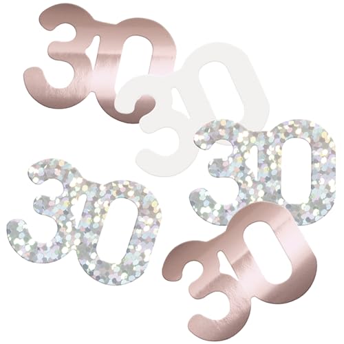 Unique 81973 Folien-Konfetti zum 30. Geburtstag, 14 g, glitzernd, rotgold, 1 Stück Unique 81973 Folien-Konfetti zum 30. Geburtstag, 14 g, glitzernd, rotgold, 1 Stück von Unique