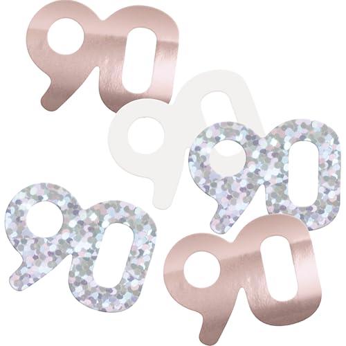 Unique 81979 Folien-Konfetti, 90. Geburtstag, 14 g, glitzernd, Roségold, 1 Stück Unique 81979 Folien-Konfetti, 90. Geburtstag, 14 g, glitzernd, Roségold, 1 Stück von Unique