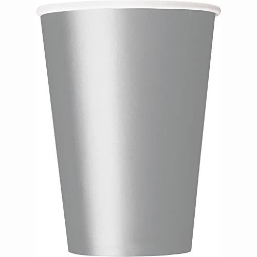 Unique 82165 Papierbecher-266 ml-Silber Farbe-14er-Pack, Silver, Pack of 14 Unique 82165 Papierbecher-266 ml-Silber Farbe-14er-Pack, Silver, Pack of 14 von Unique