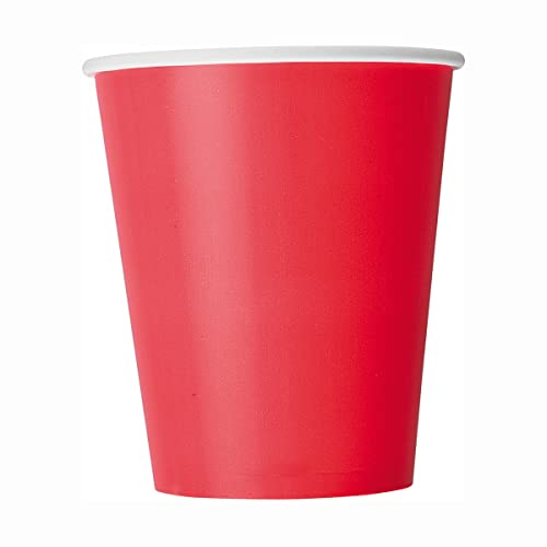 Unique Party 82187 - Papierbecher - 266 ml - Rot - 8er-Pack Unique Party 82187 - Papierbecher - 266 ml - Rot - 8er-Pack von Unique