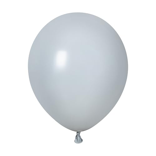 Unique 88204 Latex-Luftballons, 30 cm, Grau, 50 Stück (1 Stück) von Unique