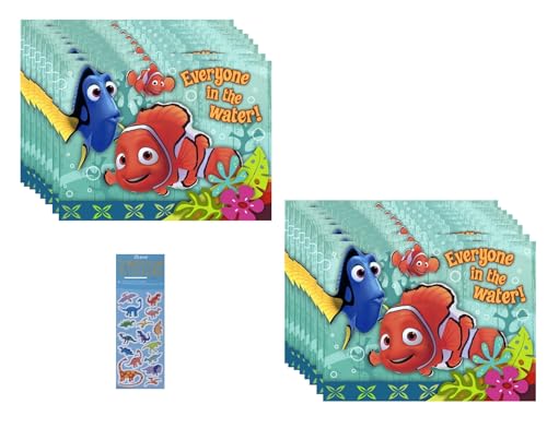Unique Findet Nemo Dorie Geburtstagsparty-Zubehör-Set enthält 16 Party-Einladungen mit Umschlägen von Unique