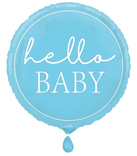 Unique Hello Baby Blue Folienballon 45,7 cm Unique Hello Baby Blue Folienballon 45,7 cm von Unique