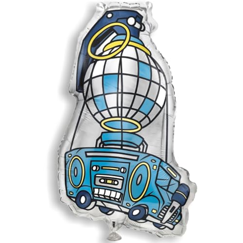 Unique Party 24719 - Riesen Battle Bus Ballon - 69 cm - Fortnite Party von Unique