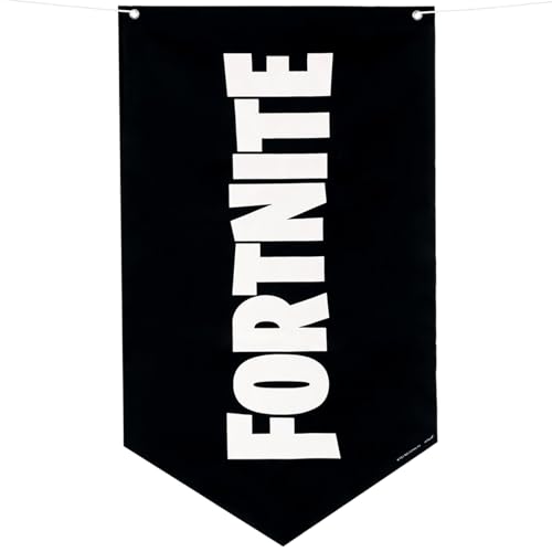 Unique Party 24973 - Wimpelbanner aus Stoff - 52 cm x 30 cm - Fortnite Party von Unique