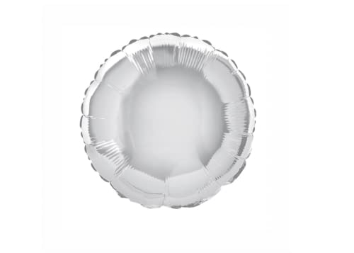 Unique Party Supplies 53332 Runder Folien-Luftballon - 45 cm - Silber Unique Party Supplies 53332 Runder Folien-Luftballon - 45 cm - Silber von Unique