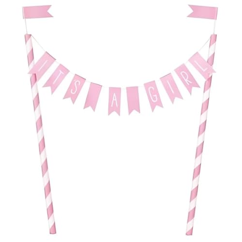 Unique Party Supplies 73370 Kuchenwimpel-Dekoration - Rosa Herzchen Babyparty Unique Party Supplies 73370 Kuchenwimpel-Dekoration - Rosa Herzchen Babyparty von Unique