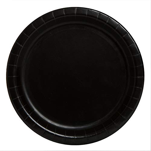 Unique Party Supplies Party 3205EU Umweltfreundliche Pappteller-23 cm-Schwarz Farbe-Packung mit 8 Stück, Black Unique Party Supplies Party 3205EU Umweltfreundliche Pappteller-23 cm-Schwarz Farbe-Packung mit 8 Stück, Black von Unique