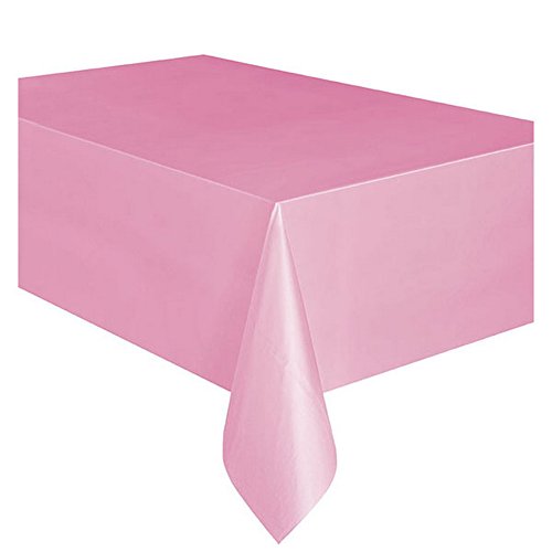 Unique Party Tischdecke aus Kunststoff, wiederverwendbar, rechteckig, erhältlich in 19 Farben, rosa One size Unique Party Tischdecke aus Kunststoff, wiederverwendbar, rechteckig, erhältlich in 19 Farben, rosa One size von Unique