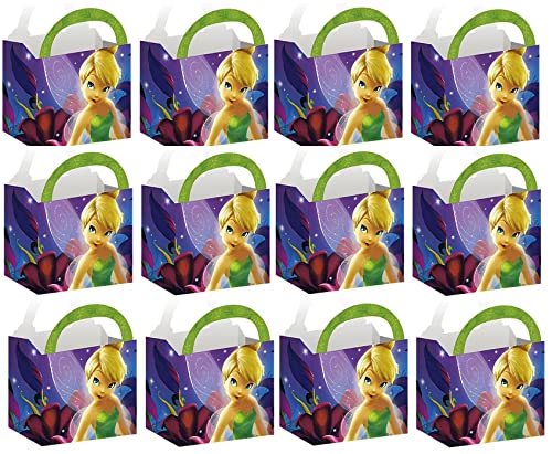 Unique Tinker Bell Feen-Prinzessinnen-Geburtstagsparty-Zubehör, Set enthält 12 Leckerli-Boxen von Unique