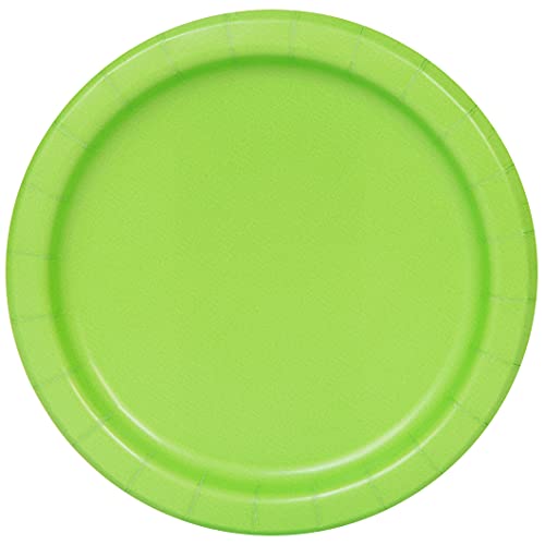 Unique Umweltfreundliche Pappteller - 18 cm - Limettengrüne Farbe - Packung mit 8 Stück Unique Umweltfreundliche Pappteller - 18 cm - Limettengrüne Farbe - Packung mit 8 Stück von Unique