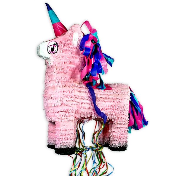 Zugpinata rosa Einhorn, für Feen- oder Prinzessinnen-Party, 24 Bändel Zugpinata rosa Einhorn, für Feen- oder Prinzessinnen-Party, 24 Bändel von Unique
