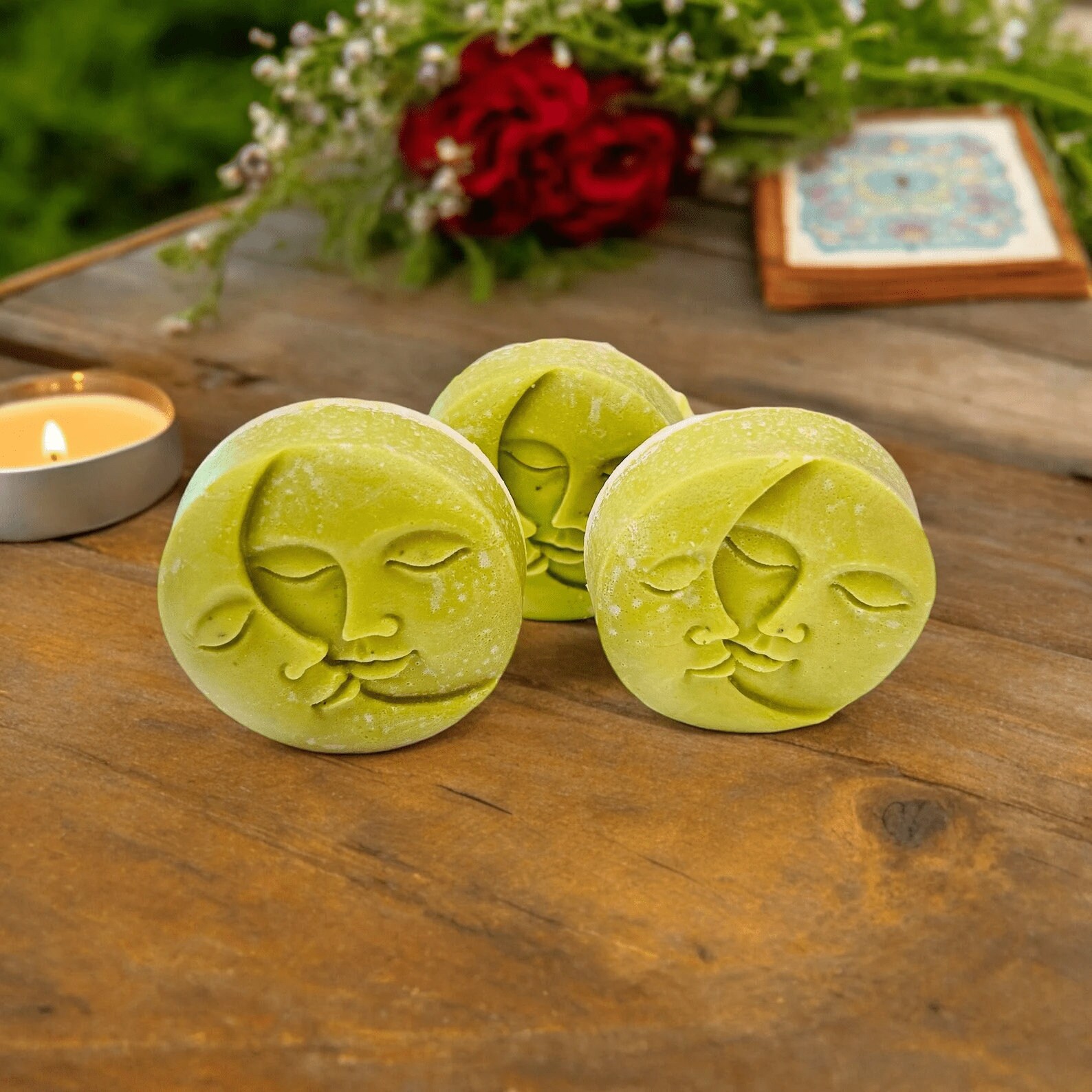 Full Moon Reversible Seife Bereinigung Mit Heilstein Im Inneren, Vetiver Für Aurareinigung Blockadenlösung 1 Full Moon Reversible Seife Bereinigung Mit Heilstein Im Inneren, Vetiver Für Aurareinigung Blockadenlösung 1 von UniqueTouchesDE