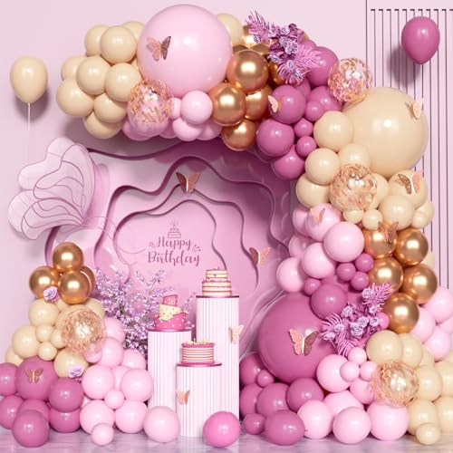 Rosa Aprikose Roségold Luftballon Bogen Kit, 131 Pcs Rosa Roségold Ballon Girlanden Kit,Altrosa Rouge Rosa Nude Aprikose Konfetti Luftballon für Geburtstagsfeier Hochzeit Braut Party Deko Rosa Aprikose Roségold Luftballon Bogen Kit, 131 Pcs Rosa Roségold Ballon Girlanden Kit,Altrosa Rouge Rosa Nude Aprikose Konfetti Luftballon für Geburtstagsfeier Hochzeit Braut Party Deko von Unisun