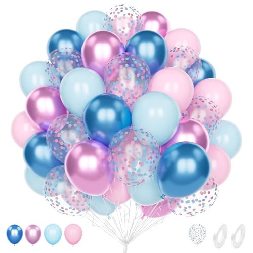 Luftballons Rosa Blaue Pastell, 60 Stück 12 Zoll Matt Rosa Metallic Blaue Latex Konfetti Ballons für Gender Reveal Eine Babyparty Kinder Geburtstage BrautduschenJahrestag Hochzeiten Party Deko Luftballons Rosa Blaue Pastell, 60 Stück 12 Zoll Matt Rosa Metallic Blaue Latex Konfetti Ballons für Gender Reveal Eine Babyparty Kinder Geburtstage BrautduschenJahrestag Hochzeiten Party Deko von Unisun