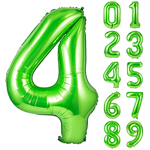 Unisun Ballons number 4 green von Unisun