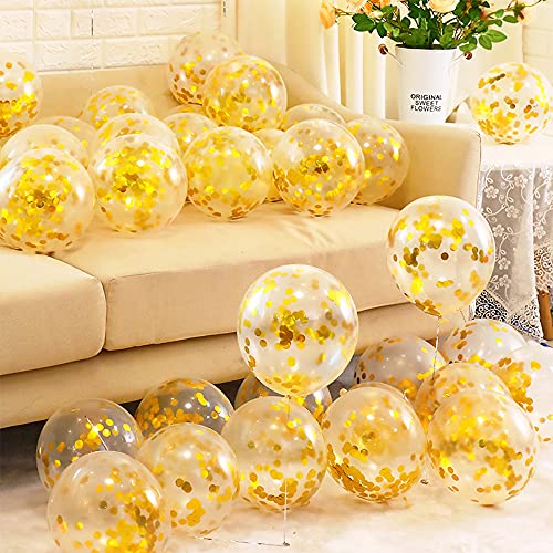Unisun Konfetti Luftballons, 20 Stück Golden Pailletten Ballons Set 12 Zoll Latex Party Ballon für Geburtstag Hochzeit Baby Shower Jubiläum Feiern Partydekorationen Unisun Konfetti Luftballons, 20 Stück Golden Pailletten Ballons Set 12 Zoll Latex Party Ballon für Geburtstag Hochzeit Baby Shower Jubiläum Feiern Partydekorationen von Unisun