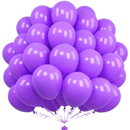 Unisun Lila Luftballons, 50 Stück 12 Zoll Mette Lila Luftballons, Latex Dunkellila Luftballons für Männer Jungen Geburtstagsfeier Braut Babyparty Hochzeit Abschlussfeier Jubiläum Festival Dekorationen Unisun Lila Luftballons, 50 Stück 12 Zoll Mette Lila Luftballons, Latex Dunkellila Luftballons für Männer Jungen Geburtstagsfeier Braut Babyparty Hochzeit Abschlussfeier Jubiläum Festival Dekorationen von Unisun