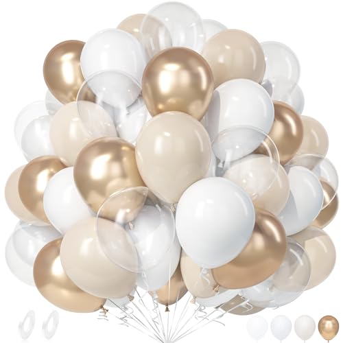 Unisun Luftballons Beige Weiß, 50 Stück Latex Ballon Creme Nude Weißsand Metallic Champagner Gold Klar Luftballon Mädchen Frauen Prinzessin Geburtstag Jubiläum Boho Hochzeit Verlobung Braut Party Deko Unisun Luftballons Beige Weiß, 50 Stück Latex Ballon Creme Nude Weißsand Metallic Champagner Gold Klar Luftballon Mädchen Frauen Prinzessin Geburtstag Jubiläum Boho Hochzeit Verlobung Braut Party Deko von Unisun