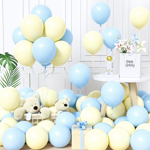 Unisun Luftballons Blau und Gelb, 60Stück 12Zoll Ballons Pastell Macaron Baby Blau Gelb Latex Luftballon Junge Männer Kinder Geburtstag Ballon Hochzeit Babyparty Jubiläum Verlobung Bachelor Party Deko Unisun Luftballons Blau und Gelb, 60Stück 12Zoll Ballons Pastell Macaron Baby Blau Gelb Latex Luftballon Junge Männer Kinder Geburtstag Ballon Hochzeit Babyparty Jubiläum Verlobung Bachelor Party Deko von Unisun