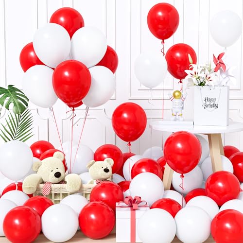 Unisun Luftballons Rot und Weiß, 60Stück 12Zoll Ballons Matt Weiß Rot Latex Luftballon Jungen Männer Kinder Babyparty Geburtstag Hochzeit Jubiläum Abschlussfeier Verlobung Bachelor Party Dekoration Unisun Luftballons Rot und Weiß, 60Stück 12Zoll Ballons Matt Weiß Rot Latex Luftballon Jungen Männer Kinder Babyparty Geburtstag Hochzeit Jubiläum Abschlussfeier Verlobung Bachelor Party Dekoration von Unisun