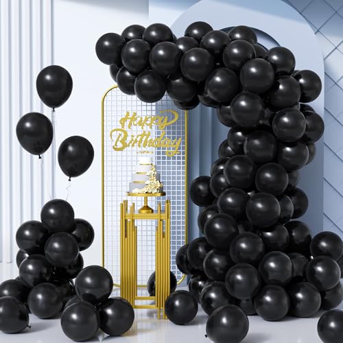 Unisun Luftballons Schwarze, 100Stück 10Zoll Matt Schwarz Latex Ballons Girlande Männer Frauen Kinder Geburtstag Hochzeit Jahrestag Verlobung Valentinstag Jubiläum Abschlussfeier Halloween Party Deko Unisun Luftballons Schwarze, 100Stück 10Zoll Matt Schwarz Latex Ballons Girlande Männer Frauen Kinder Geburtstag Hochzeit Jahrestag Verlobung Valentinstag Jubiläum Abschlussfeier Halloween Party Deko von Unisun