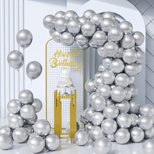 Unisun Luftballons Silber Metallic, 100Stück 10Zoll Glänzende Chrom Silber Ballons Girlande Frauen Männer Geburtstag Hochzeit Jahrestag Verlobung Valentinstag Jubiläum Braut Bachelor Party Dekoration Unisun Luftballons Silber Metallic, 100Stück 10Zoll Glänzende Chrom Silber Ballons Girlande Frauen Männer Geburtstag Hochzeit Jahrestag Verlobung Valentinstag Jubiläum Braut Bachelor Party Dekoration von Unisun