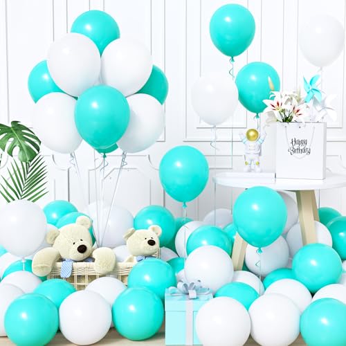 Unisun Luftballons Weiß und Blau, 60Stück 12Zoll Ballons Matt Weiß Teal Blau Türkis Latex Luftballon Jungen Männer Kinder Babyparty Geburtstag Hochzeit Jubiläum Abschlussfeier Verlobung Party Deko Unisun Luftballons Weiß und Blau, 60Stück 12Zoll Ballons Matt Weiß Teal Blau Türkis Latex Luftballon Jungen Männer Kinder Babyparty Geburtstag Hochzeit Jubiläum Abschlussfeier Verlobung Party Deko von Unisun