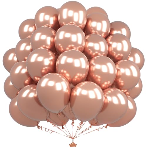 Unisun Metallische Roségold Luftballons, 50 Stück 12 Zoll Chrom Roségold Luftballons, Latex Roségold Ballons Für Frauen Männer Jungen Geburtstagsfeier Hochzeit Verlobung Abschlussfeier Jahrestag Deko Unisun Metallische Roségold Luftballons, 50 Stück 12 Zoll Chrom Roségold Luftballons, Latex Roségold Ballons Für Frauen Männer Jungen Geburtstagsfeier Hochzeit Verlobung Abschlussfeier Jahrestag Deko von Unisun