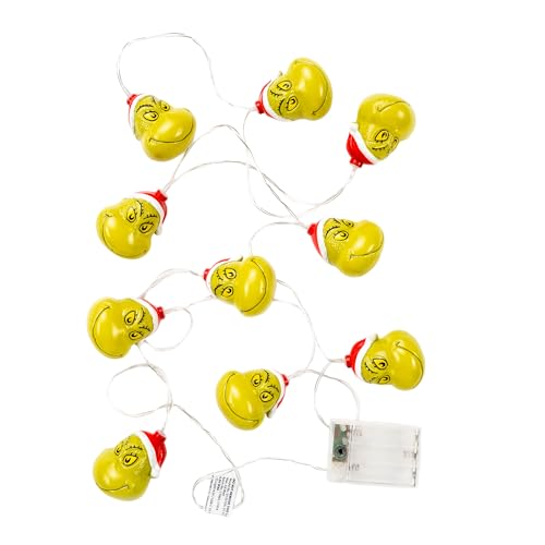 United Labels The Grinch Lichterkette 2 m 10 LEDs, warmweiß, innen, batteriebetrieben, USB-C Anschluss, LED Lichterkette innen für Wohnzimmer und Kinderzimmer United Labels The Grinch Lichterkette 2 m 10 LEDs, warmweiß, innen, batteriebetrieben, USB-C Anschluss, LED Lichterkette innen für Wohnzimmer und Kinderzimmer von United Labels