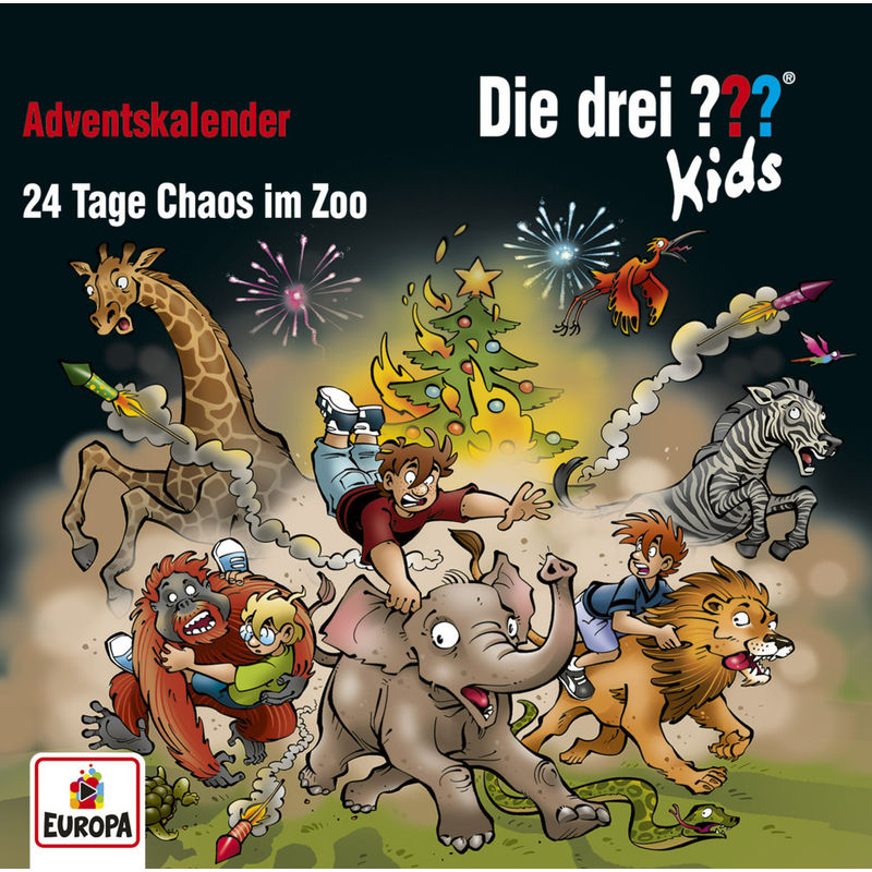 Die Drei ??? Kids - Adventskalender - 24 Tage Chaos Im Zoo (2 Cds) - Ulf Blanck (Hörbuch) von United Soft Media (USM)