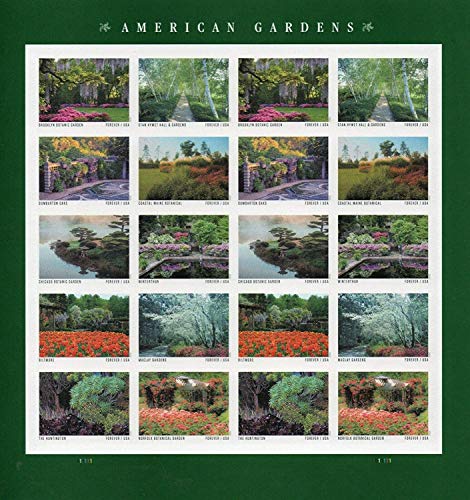 USPS American Gardens Forever Stamps - 1 Sheet of 20 Postage Stamps von United States Postal Service