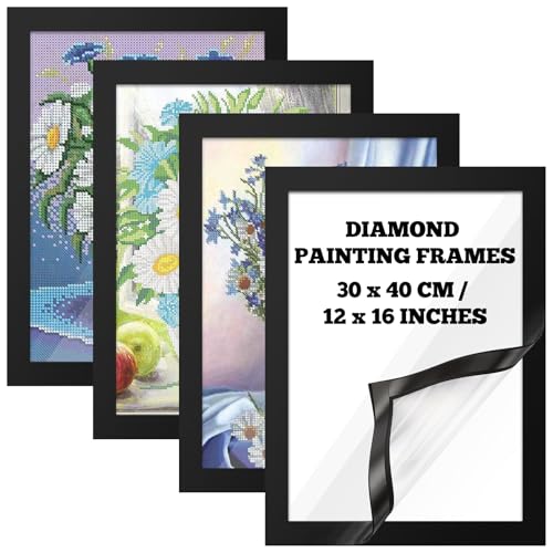 Unittype Diamant-Malrahmen, magnetisch, selbstklebend, für Gemälde, Bilder, Leinwand, Zimmer, Wand, Fenster, Tür, Dekorationen, Zubehör, Schwarz, 30 x 40 cm, 4 Stück Unittype Diamant-Malrahmen, magnetisch, selbstklebend, für Gemälde, Bilder, Leinwand, Zimmer, Wand, Fenster, Tür, Dekorationen, Zubehör, Schwarz, 30 x 40 cm, 4 Stück von Unittype