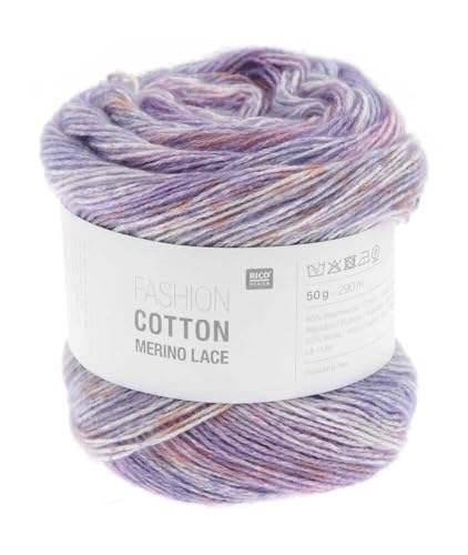 Rico Design Baumwoll- und Wollknäuel Fashion Cotton Merino Lace von Universal Yarn