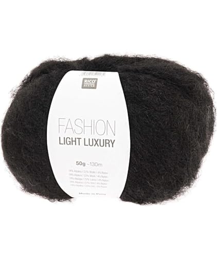 Rico Fashion Light Luxury Fb. 08 schwarz - leichte Wolle mit Alpakawolle zum Stricken & Häkeln made in Peru Rico Fashion Light Luxury Fb. 08 schwarz - leichte Wolle mit Alpakawolle zum Stricken & Häkeln made in Peru von Universal Yarn