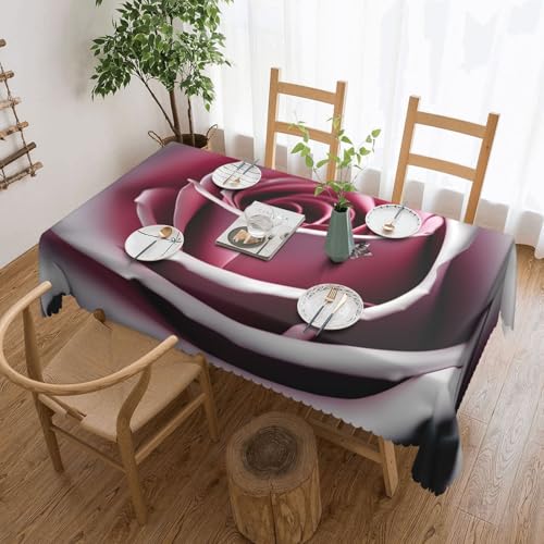 Tischdecke, wasserdicht, rechteckig, wiederverwendbar, für Esszimmer, Hochzeit, Party, 137 x 183 cm, Rosa Tischdecke, wasserdicht, rechteckig, wiederverwendbar, für Esszimmer, Hochzeit, Party, 137 x 183 cm, Rosa von Unkhtt