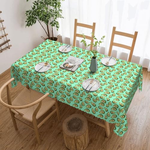 Unkhtt Tischdecke, Motiv: frische tropische Früchte, Avocado, wasserdicht, rechteckig, 137 x 183 cm, wiederverwendbar, für Esszimmer, Hochzeit, Party Unkhtt Tischdecke, Motiv: frische tropische Früchte, Avocado, wasserdicht, rechteckig, 137 x 183 cm, wiederverwendbar, für Esszimmer, Hochzeit, Party von Unkhtt