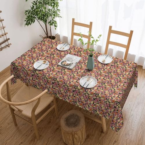 Unkhtt Tischdecke, Popcorn-Druck, wasserdicht, rechteckig, 137 x 183 cm, wiederverwendbar, für Esszimmer, Hochzeit, Party Unkhtt Tischdecke, Popcorn-Druck, wasserdicht, rechteckig, 137 x 183 cm, wiederverwendbar, für Esszimmer, Hochzeit, Party von Unkhtt