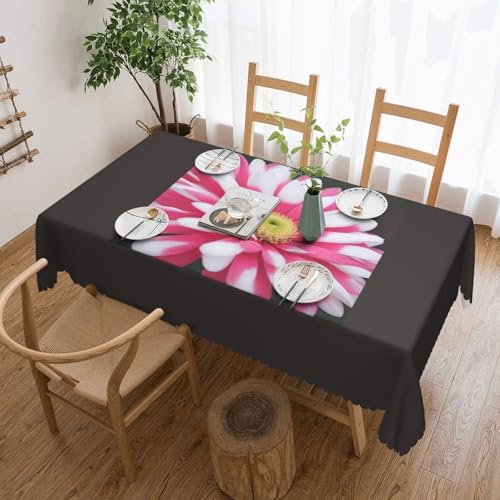Unkhtt Tischdecke, wasserdicht, rechteckig, 137 x 183 cm, Rosa und Weiß Unkhtt Tischdecke, wasserdicht, rechteckig, 137 x 183 cm, Rosa und Weiß von Unkhtt
