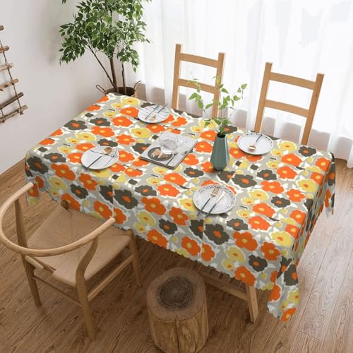 Unkhtt Tischdecke, wasserdicht, rechteckig, Blumenmuster, wiederverwendbar, für Esszimmer, Hochzeit, Party, 137 x 183 cm, 2 Stück Unkhtt Tischdecke, wasserdicht, rechteckig, Blumenmuster, wiederverwendbar, für Esszimmer, Hochzeit, Party, 137 x 183 cm, 2 Stück von Unkhtt
