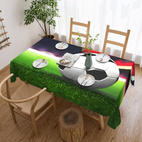 Unkhtt Tischdecke, wasserdicht, rechteckig, Motiv: Fußball-Motiv, wiederverwendbar, für Esszimmer, Hochzeit, Party, 137 x 183 cm Unkhtt Tischdecke, wasserdicht, rechteckig, Motiv: Fußball-Motiv, wiederverwendbar, für Esszimmer, Hochzeit, Party, 137 x 183 cm von Unkhtt