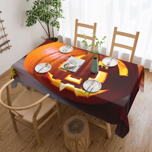 Unkhtt Tischdecke, wasserdicht, rechteckig, Motiv: Herbst-Kürbis-Druck, wiederverwendbar, für Esszimmer, Hochzeit, Party, 137 x 183 cm Unkhtt Tischdecke, wasserdicht, rechteckig, Motiv: Herbst-Kürbis-Druck, wiederverwendbar, für Esszimmer, Hochzeit, Party, 137 x 183 cm von Unkhtt