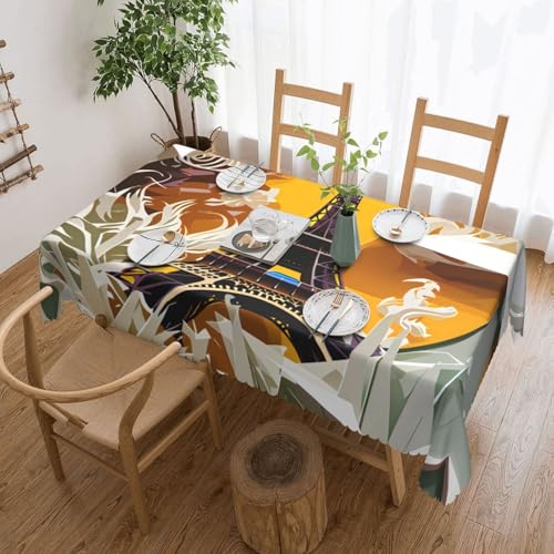 Unkhtt Tischdecke, wasserdicht, rechteckig, Motiv: Paris Eiffelturm, wiederverwendbar, für Esszimmer, Hochzeit, Party, 137 x 183 cm Unkhtt Tischdecke, wasserdicht, rechteckig, Motiv: Paris Eiffelturm, wiederverwendbar, für Esszimmer, Hochzeit, Party, 137 x 183 cm von Unkhtt